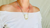 Citrine & Silver Pendant Necklace. Handmade Sterling Silver Chain. 2306