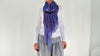 Purple Gauze Om Shawl, Wrap, Scarf. Lightweight Spiritual Accessory from India.