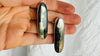 Apache Gold Silver Post Earrings. Rare Pyrite. Sterling. One-of-a-Kind. 3018
