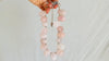 Rose Quartz & Fine Silver Necklace. Heart.