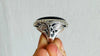 Amethyst Botanicals Ring. Size 7. Stupendously Crafted Sterling Silver. 4137