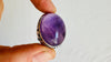 Amethyst Botanicals Ring. Size 7. Stupendously Crafted Sterling Silver. 4142