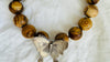 Picture Jasper and Butterfly Necklace. Sterling Silver Pendant. Handmade Designer Stone Jewelry.