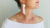 Rhodochrosite Earrings.Santo Domingo Pueblo. Native American. 0391