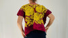 Vintage Satin Tehuana Huipil. Frida Kahlo Blouse. Oaxaca, Mexico. Hand Embroidered. 4373