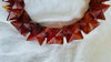 Carnelian Stars Necklace. Sterling Silver. 2517