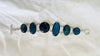 Sterling Labradorite Bracelet. Beautiful Blue Flash. 0730.