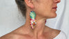 Alebrije Heart Earrings. Sterling Silver. Atelier Aadya. 2881.