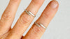 Pair of Silver Toe Rings with Flowers from India. Adjustable and Sterling 925. 2633
