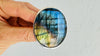 Oversized Labradorite Cocktail Ring. Blue and Green Flash Jewelry. 4293.