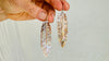 Carved MOP Feather Earrings. Mother-of-Pearl and Sterling Silver Jewelry. Atelier Aadya. 2736