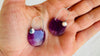 Amethyst Hoop Earrings. Sterling Siler Handmade Jewelry. Atelier Aadya. Exact Pair. 2717
