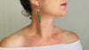 African Jade Earrings with Sterling Silver Ear-Wires. 2696