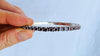 Ruby, Turquoise & Sterling Silver Bangle. India. 4399