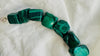 Malachite Beaded Necklace. Chunky Natural Malachite. Handmade Designer Jewelry. 4068