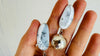 Dendritic Agate Earrings. Designer Sterling Silver Handmade Jewelry. 2440