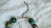 Blue Onyx Beaded Necklace. Sterling Silver. 2518