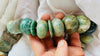 Guatemalita Necklace with Jade and Silver. Replica.