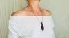 Natural Amethyst Crystal Pendant Necklace. Sterling Silver. Atelier Aadya. Medicine Necklace. 2676