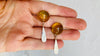 Amber Post Earrings. Sterling Silver. Atelier Aadya.