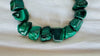 Malachite Beaded Necklace. Chunky Natural Malachite. Handmade Designer Jewelry. 2866