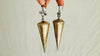 Hmong Tribal Earrings. Super Spikey Jewelry. 4277