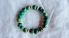 Guatemalita Jade Beaded Bracelet with a Sterling Silver Bead. 4410