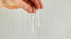 Quartz Crystal Earrings. Sterling Silver. 2067