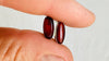 Red Amber Post Earrings. Sterling Silver from Mexico. 4352