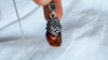 Red Amber Pendant on a Silver Chain. Sterling Silver. AP-587