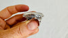 Rainbow Moonstone Cocktail Ring. Oversized Sterling Silver Designer Ring. Botanicals. Size 9. 4621