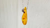 Large Amber Pendant on a Silver Chain. Sterling Silver. 1425