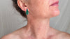 Malachite & Silver Earrings. Sterling Silver. Atelier Aadya. 1358