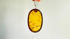 Large Amber Pendant on a Sterling Silver Chain. 4453