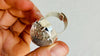 Sterling Silver Quartz Cocktail Ring, Adjustable Size, Taxco Artisan Made. 4257