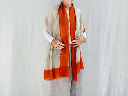 Hand Embroidered Pashmina Shawl. Very Fine Embroidery and SUPER Soft!