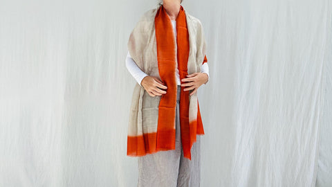 Hand Embroidered Pashmina Shawl. Very Fine Embroidery and SUPER Soft!