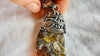 Amber & Sterling Pendant on a Silver Chain. 2876