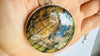 Labradorite Pendant Necklace. Heavy Sterling Silver Chain. 2716