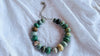Mayan Guatemalita Jade Ceremonial Necklace. Guatemalan Made Beads.