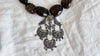Amber Beaded Necklace, Oaxacan Filigree Pendant. Sterling Silver. IN COMPLIANCE with Etsy Standards. 1349