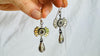 Monte Alban Earrings. Oaxacan. Sterling Silver. Mexico. Frida Kahlo. 2861