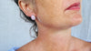Pink Opal Post Earrings. Faceted. Recycled Sterling Silver. AP-319