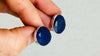 Lapis Lazuli Asymmetrical Earrings. Sterling Silver. 0915