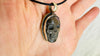Labradorite Skull Pendant Necklace. Nepalese. 2284