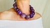 Amethyst Necklace. Sterling Silver. Handmade Designer Jewelry. February Birthstone.