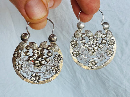 Arracadas Jerezanas Hoop Earrings. Zacatecas. Oversized. 2817