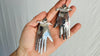 Oaxaca Hand Earrings. La Mano Sterling Silver Jewelry Made in Oaxaca, Mexico. Frida Kahlo. 2397