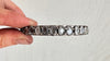 Crystal & Sterling Silver Bangle. India. 0341
