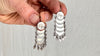 Vintage Guatemalan Earrings. Sterling Silver. Mayan. 0982